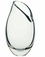 DARTINGTON CRYSTAL CURVE OVAL VASE